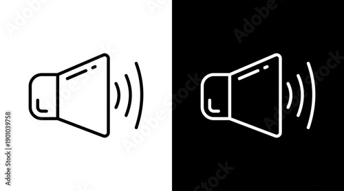 Sound White Icon Set Design