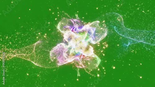 Wallpaper Mural Chroma Key Celebration Element with group of young people or fans dancing jumping and having fun on green screen you can install different backgrounds public place concert stadium disco clubs shot red Torontodigital.ca