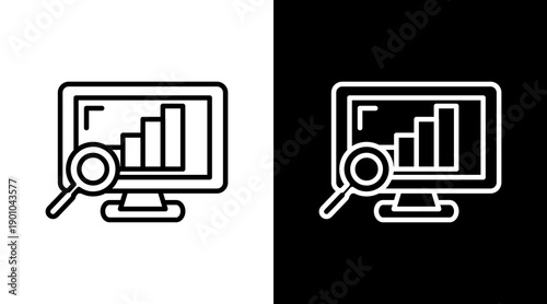 Analysis White Icon Set Design