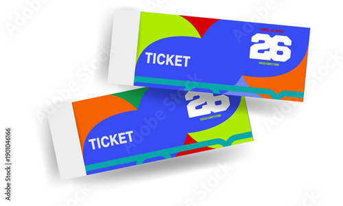 Soccer banner 26, bright colors, vector illustration. Sports competitions in USA, Canada and Mexico 2026 Vector