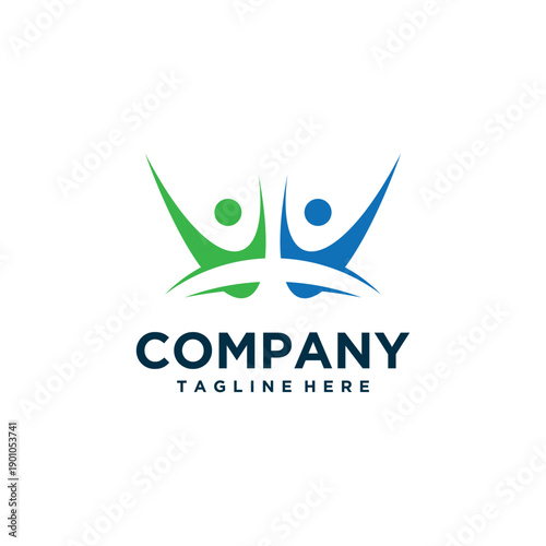 insurance logo design modern and simple