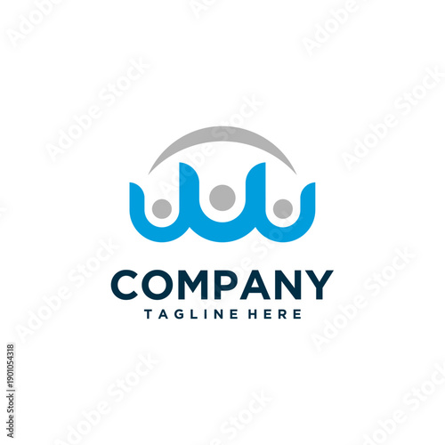 insurance logo design modern and simple
