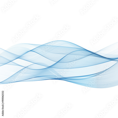 Wide saturated blue wave with dense intertwining lines, creating an illusion of sea surf or deep ocean.
