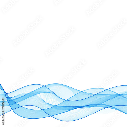 Blue horizontal waves of thin lines at the bottom of the background. PNG