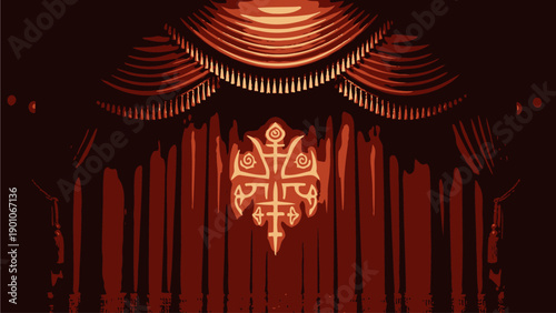 Luxurious Theater Curtain with Elegant Design