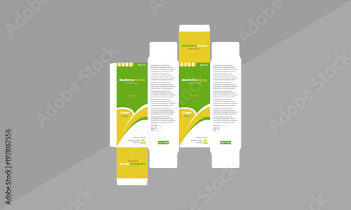 Medicine Product Packaging Box Design