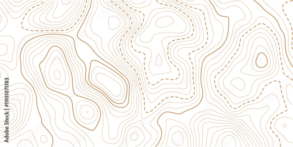 Fototapeta premium Topographic gold luxury map background. Geographic abstract pattern. Geographic contour map. Abstract outline grid, vector illustration. 