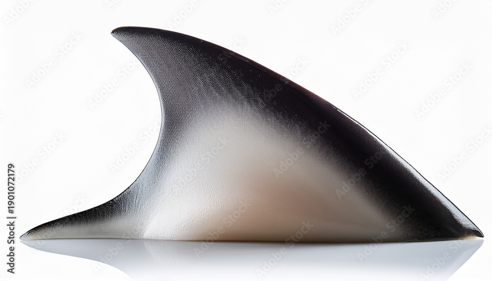 Fototapeta premium shark fin isolated on white background