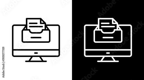 Digital Archive Icon For Design Elements