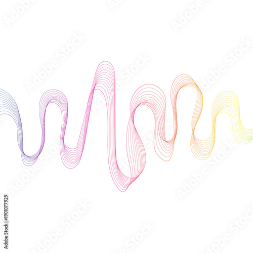 Colorful audio visualization with linear weaving. png
