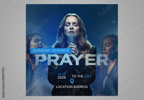 Gospel Worship Social Media Template