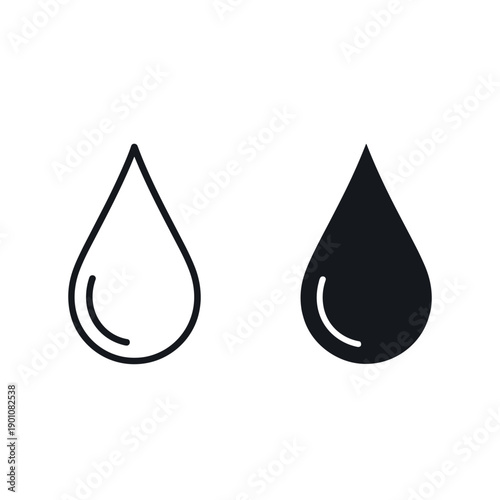 Water drop icon vector illustration