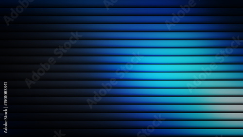 Horizontal blue and cyan gradient lines on black background