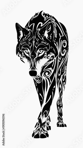 vector illustration of a tiger