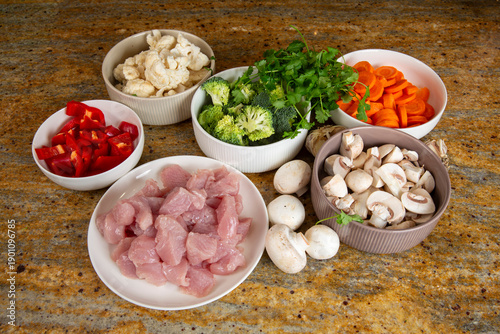 Chicken with Vegetable Curry
