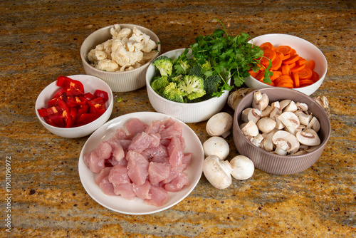 Chicken with Vegetable Curry
