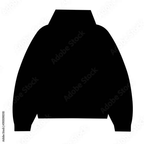 Winter sweater silhouette vector