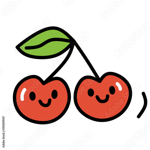 Cute Cherry Illustration