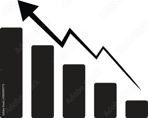 Fluctuating Upward Trend Graph Showing Business or Financial Growth