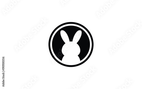 Playboy bunny logo symbol black and white icon graphic
