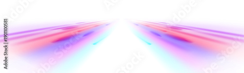 Neon streaks flow along a dark highway. Motion blur and glowing highlights convey rapid futuristic energy. Perfect PNG for cyber and tech designs.