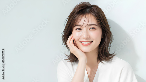 ナチュラルな女性の美容ポートレート