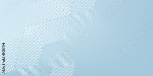 Digital abstract background hexagon lines on gray background. Futuristic digital network stripe line art design for poster.