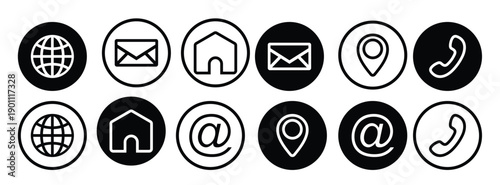 contact information and personal data icon