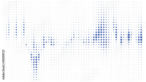 Blue dots pattern on with creative design elements