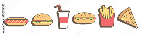  fast food vector