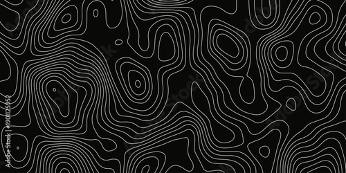 Topographic map background with geographic grid for hiking and mountain sport. luxury topographic wavy pattern and geographic grid map design. paper texture Imitation of a geographical map shades.