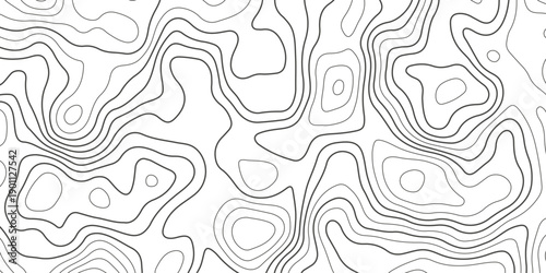 Topographic map background with geographic grid for hiking and mountain sport. luxury topographic wavy pattern and geographic grid map design. paper texture Imitation of a geographical map shades.