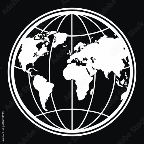 Globe protected by an umbrella over a world map showing global safety and worldwide connection