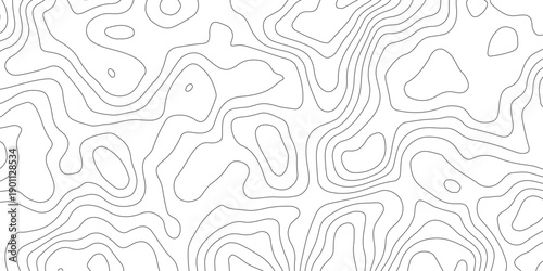 Topographic map background with geographic grid for hiking and mountain sport. luxury topographic wavy pattern and geographic grid map design. paper texture Imitation of a geographical map shades.