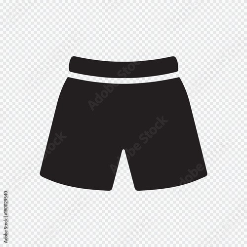 Shorts icon, simple sports shorts vector illustration