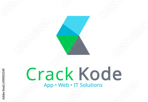 Free Download Crack kode a modern logo best for cyber security, coding and Web solutions  - GFXLoad