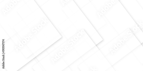 Abstract white and gray technology concept diamond triangle geometric line background. modern seamless business technology concept geometric shapes. squares and triangle with soft shadows as pattern.