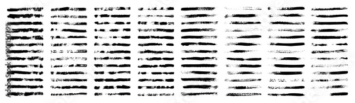 Grunge brush strokes, lines, ink smudges, hand-drawn scribble shapes. Handmade sketchy marks, acrylic stains, charcoal streaks. Paint textures, dry brush effect. Marker underline. Vector illustration