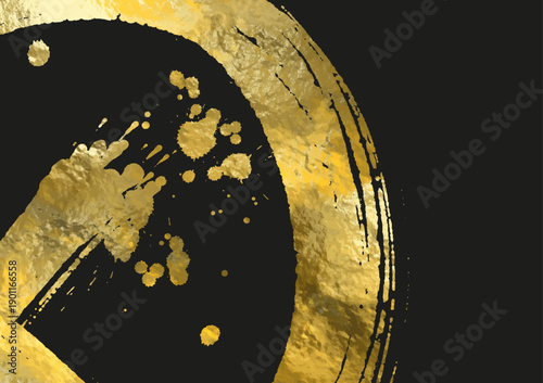 Abstract gold ink creating elegant luxury vector backdrop for branding, packaging, posters, and modern design use.