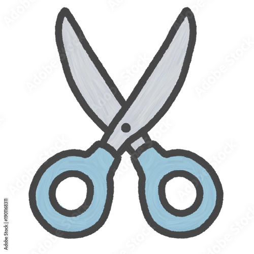 Cute Scissors Illustration
