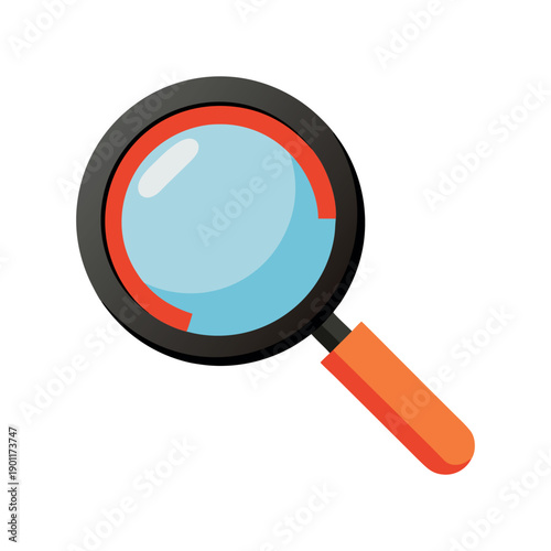 A magnifying glass icon