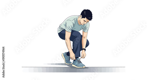 A farmer in overalls and a hat bending down to lift a metal bucket from the ground in a simple illustration.