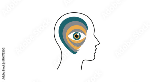 Head with eye in the brain.