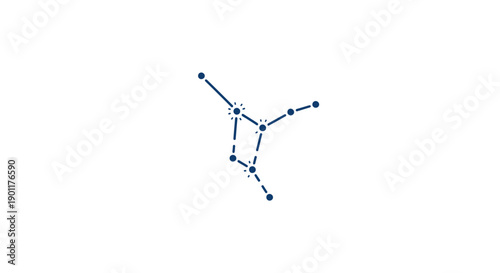 Molecular structure of chemical compound model.