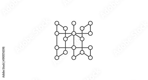 Molecular Structure Diagram Illustration.