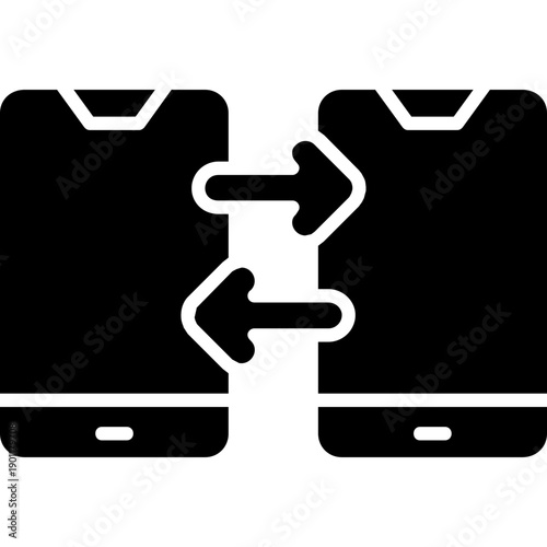 Data transfer between devices Icon