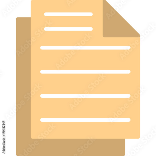 Stacked paper document Icon