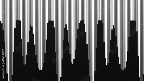 Abstract design featuring vertical lines creating a rhythmic, textured pattern