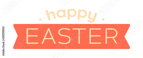 Happy Easter hand lettering. Festive graphic templates for Easter holiday