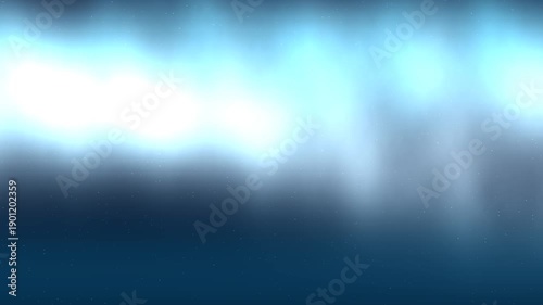 A soft gradient of luminous blue and white hues creates a calming atmospheric effect